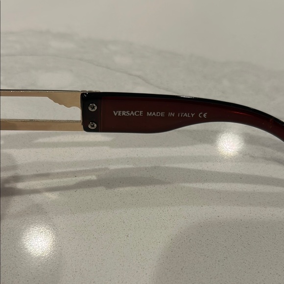 Versace Gold & brown Sunglasses Model 3871-1 GUC - Picture 9 of 12